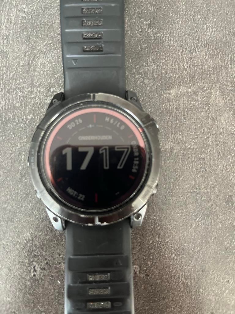 Garmin Fenix 7X Solar, Ophalen of Verzenden, GPS, Gebruikt, Zwart