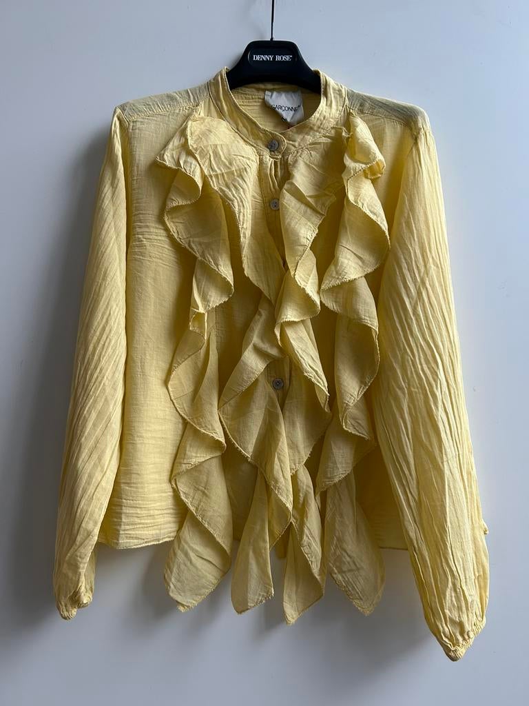 GARCONNE blouse geel met volants mt TU, -, Verzenden, Parijs, Geel