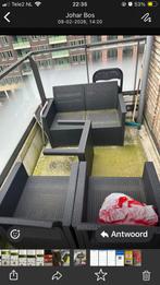 Moet snel weg; Loungeset bank/stoelen/tafel, Ophalen, 4 zitplaatsen, Zo goed als nieuw, Loungeset