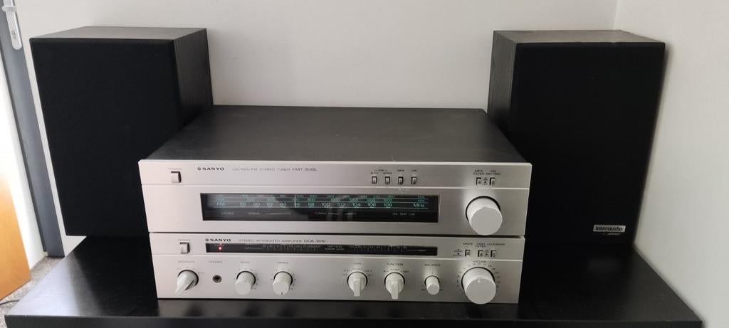 Sanyo versterker en radio met Bose speakers, Ophalen