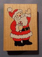 Rubber Stampede houten stempel ' Kerstman met zuurstok, Ophalen of Verzenden, Nieuw, Houten stempel