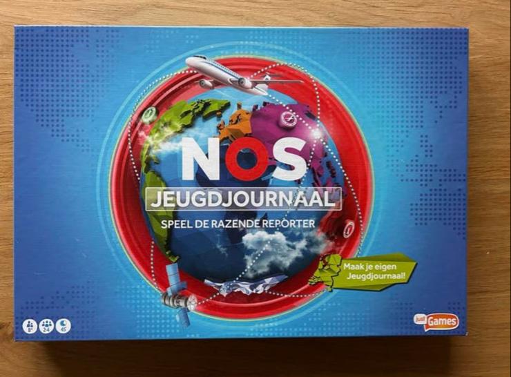 NOS Jeugdjournaal: Speel de Razende Reporter Bordspel, Drie of vier spelers, Ophalen of Verzenden, Zo goed als nieuw