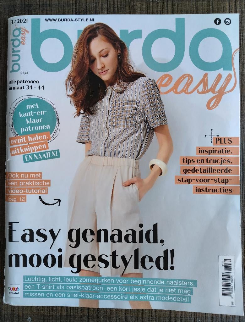 Burda Easy 3/2021, Hobby en Vrije tijd, Kledingpatronen, Ophalen of Verzenden, Gebruikt, Vrouw, Burda