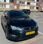 Seat Leon 2.0 FR 190Pk  DSG 2015 Zwart, Auto's, Zwart, 4 cilinders, Leon, Leder en Stof