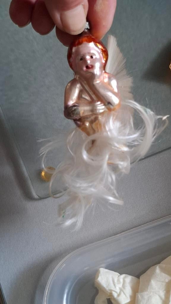 Oude kerstbal nr1. Engeltje, Ophalen of Verzenden