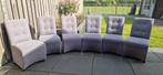 Set van 6 nette eetkamerstoelen - Grijs stof, Huis en Inrichting, Ophalen, Gebruikt, Vijf, Zes of meer stoelen, Klassiek, Modern