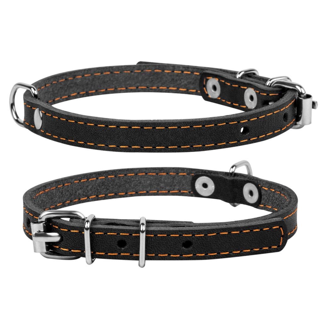 WAUDOG CoLLar Halsband Leder XS Nekom 27-35 cm Zwart KOOPJE!, Ophalen of Verzenden, Handgemaakt, Nieuw