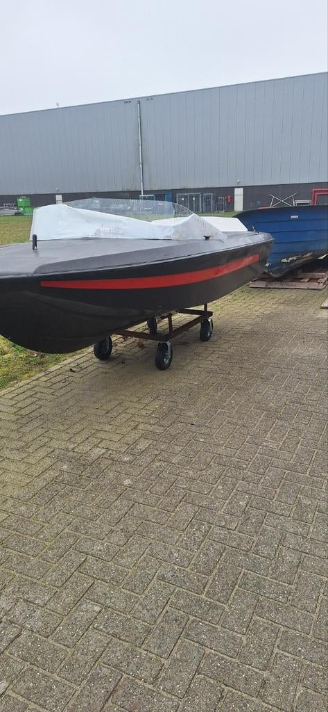 Speedboot met 35pk Evinrude 2takt 600,- zaterdag ophalen!, Watersport en Boten, Ophalen, Gebruikt, Overige typen, Motorboot