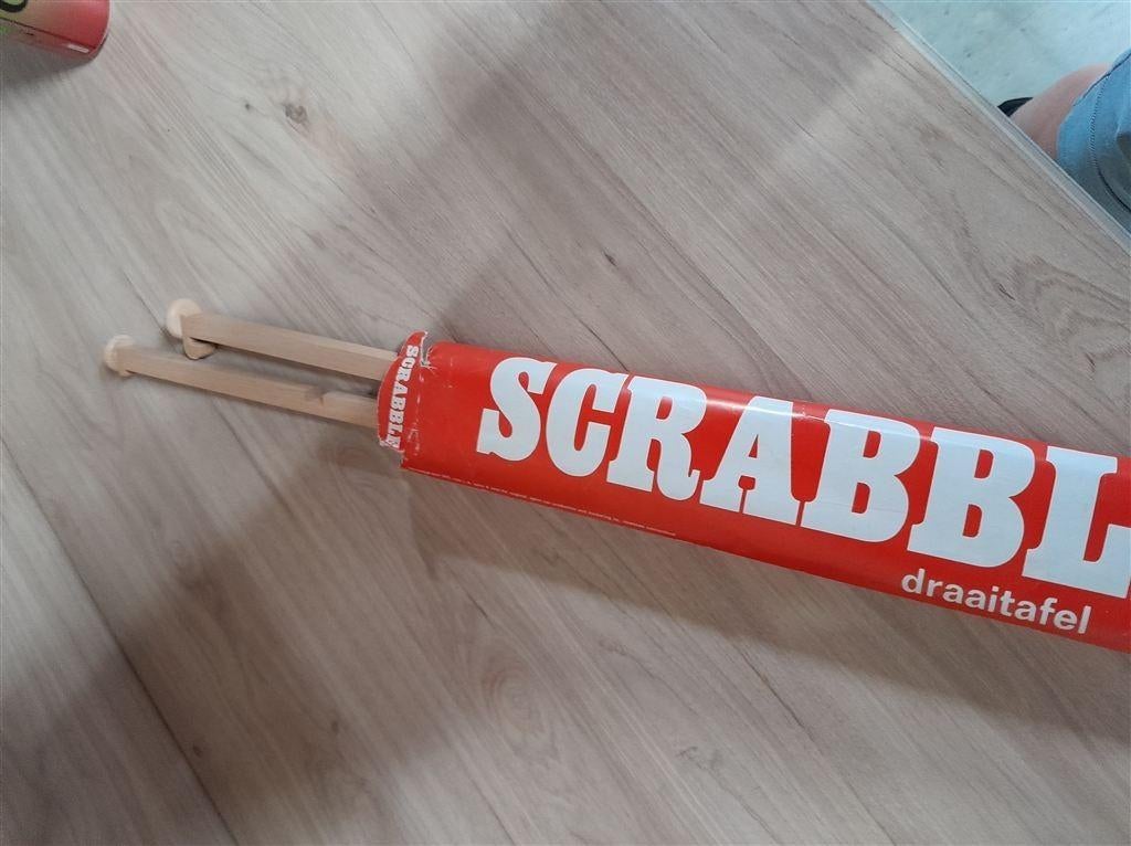 Scrabble houten draai wiel - s1464