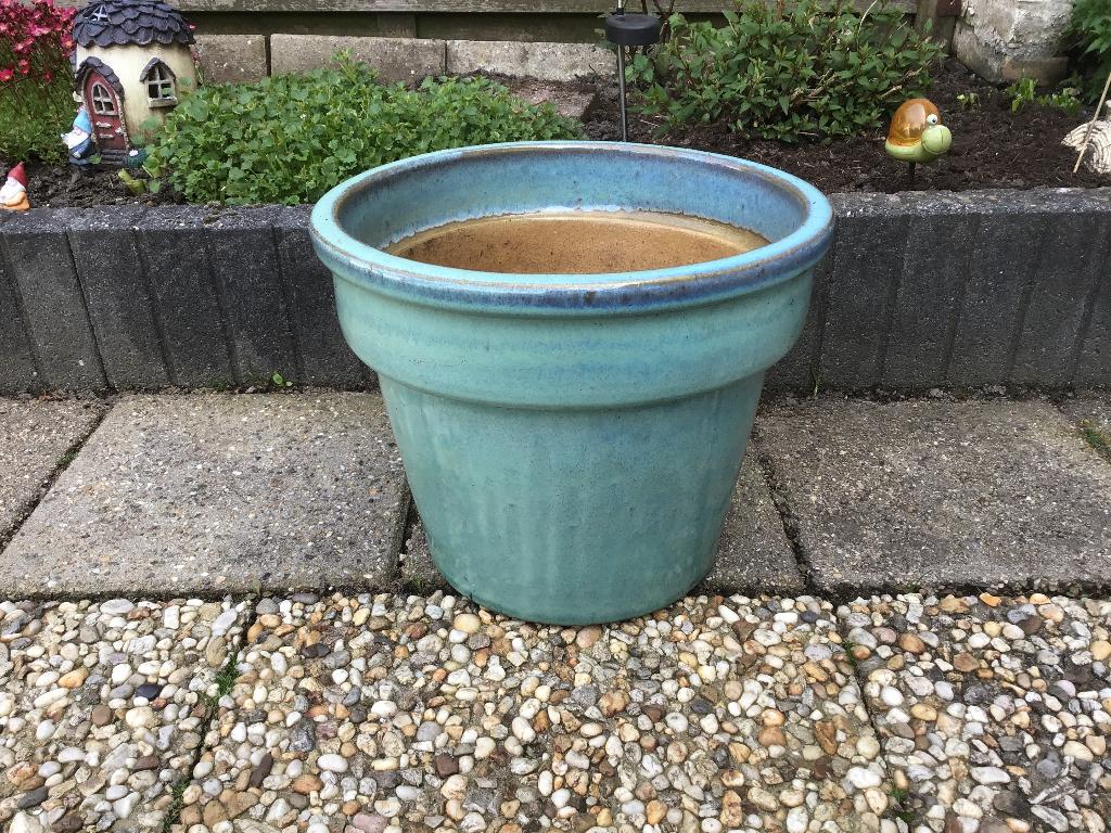 Bloempotten, Tuin en Terras, Bloempotten, Ophalen, Steen, Gebruikt, Rond