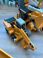 Bruder bouwvoertuigen set: kraan, bulldozer, graafmachine, Ophalen, Gebruikt