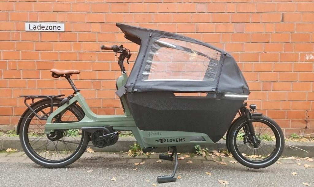 Lovens explorer regenhuif, Fietsen en Brommers, Fietsen | Bakfietsen, Huif, Zo goed als nieuw, 2 kinderen, Ophalen