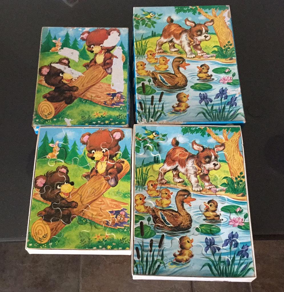 Vintage houten legpuzzles Tom Tas, Ophalen