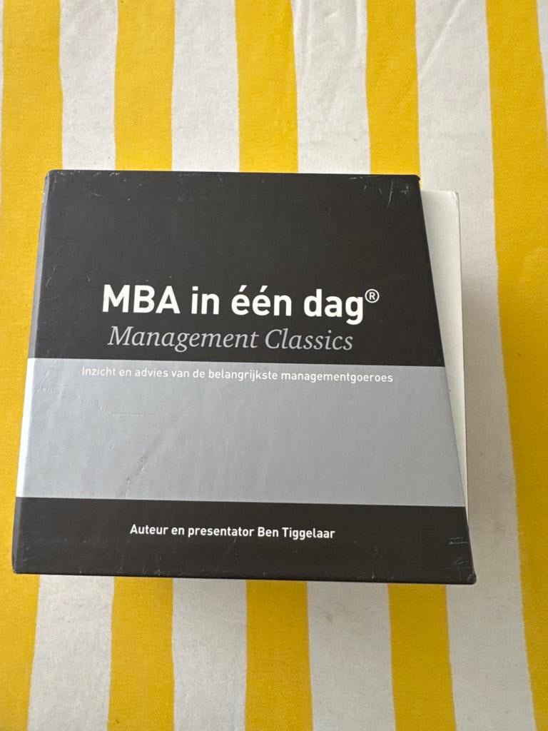MBA in één dag: Management Classics - Ben Tiggelaar (CD's), Ophalen of Verzenden, Zo goed als nieuw, Management