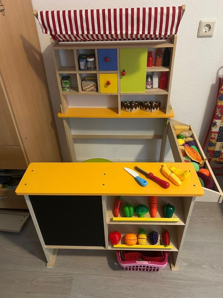 winkeltje, Kinderen en Baby's, Speelgoed | Speelkeukens, Ophalen, Gebruikt, Hout