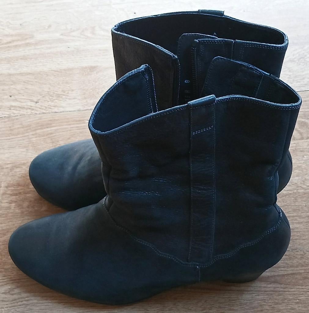 Dames enkellaarsjes antraciet maat 42, Durea, Verzenden, Lage of Enkellaarzen, Zo goed als nieuw