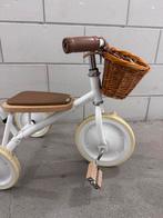 Banwood driewieler met duwstang en mandje, Ophalen, Gebruikt, Duwstang