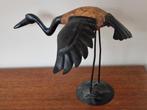 Metalen Ibis met houten romp, Ophalen of Verzenden, Zo goed als nieuw