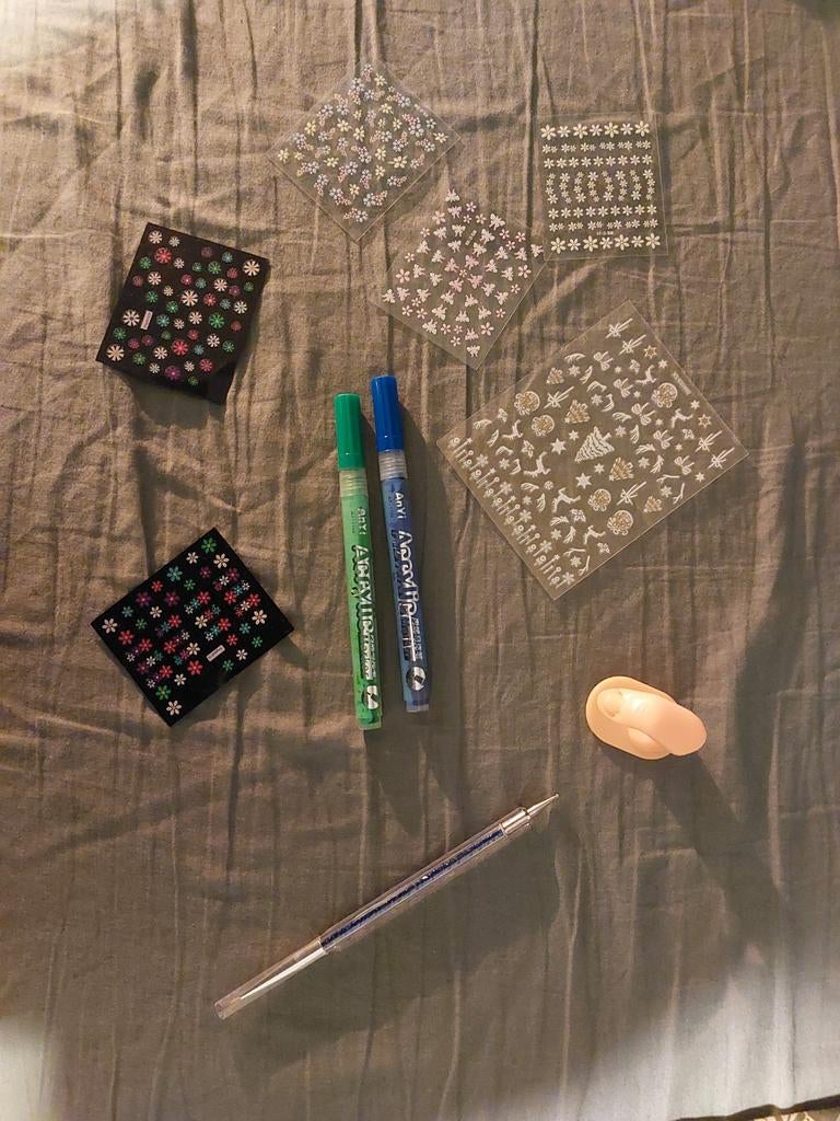 Stickers voor op je nepnagels, Ophalen of Verzenden, Houten stempel