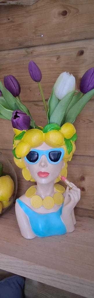 Vrouwenhoofd Bloempotten - Decoratieve Gezicht Plantenbakken, Huis en Inrichting, Woonaccessoires | Vazen, Nieuw, Overige kleuren