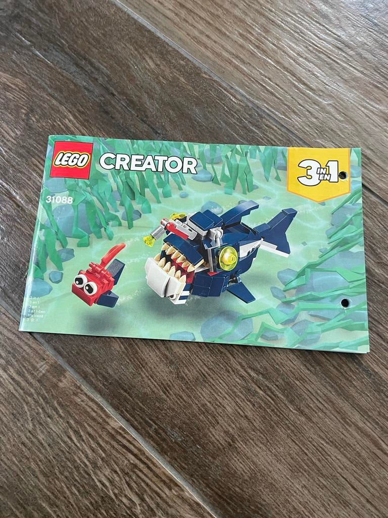 Lego Creator 3 in 1 set met zeedieren, Ophalen, Gebruikt, Lego, Compleet