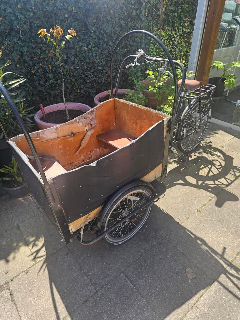 Bakfiets - Ideaal voor kinderen of goederen, Gebruikt, 2 kinderen, Trommelrem, Ophalen