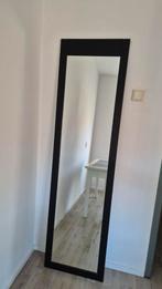 Mooie houten passpiegel - 186x51 cm, Huis en Inrichting, Woonaccessoires | Spiegels, Ophalen, Gebruikt, 150 tot 200 cm, Rechthoekig