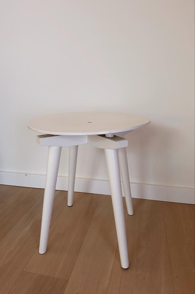 CC Stool Kruk wit design Niko Kralj, 1954, Huis en Inrichting, Krukjes, Gebruikt, Hout, Ophalen