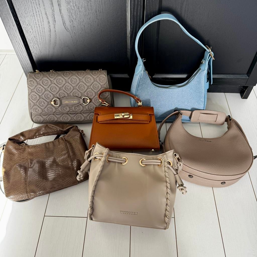 Opkoop schoudertassen!! ️, Ophalen of Verzenden, Zo goed als nieuw, Beige, Schoudertasje