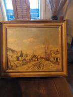 Schilderij van Theodor Ulrichsen, winterlandschap, Ophalen of Verzenden