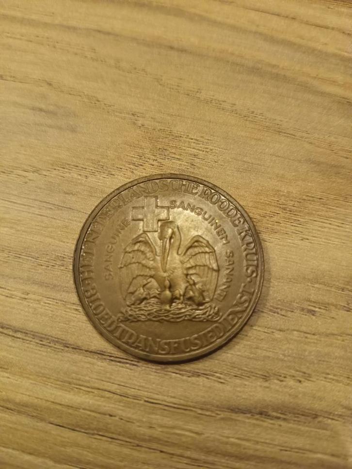 Historische Bronzen Penning Bloedtransfusie Landsteiner, Postzegels en Munten, Penningen en Medailles, Brons, Nederland, Ophalen of Verzenden