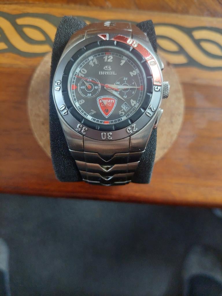 Breil ducati corse heren pols horloge, Ophalen of Verzenden, Zo goed als nieuw, Staal, Overige merken