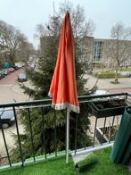 Oranje parasol met franjes, Tuin en Terras, Parasols, Ophalen, 1 tot 2 meter, Stokparasol, Verstelbaar