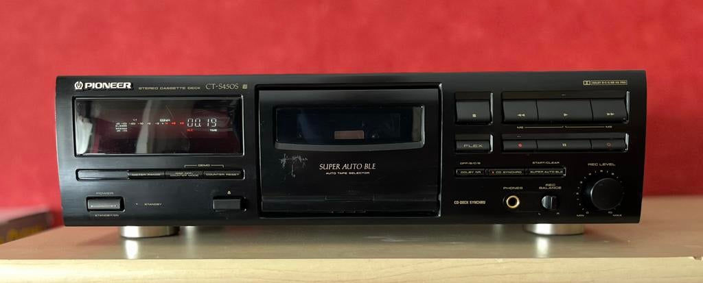 ✳️ Pioneer CT-S450s cassettedeck - DOLBY S - BLE autobias, Audio, Tv en Foto, Cassettedecks, Ophalen of Verzenden, Enkel, Overige merken
