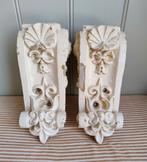 Prachtig! 2x origineel ornament steen console antiek, Ophalen of Verzenden