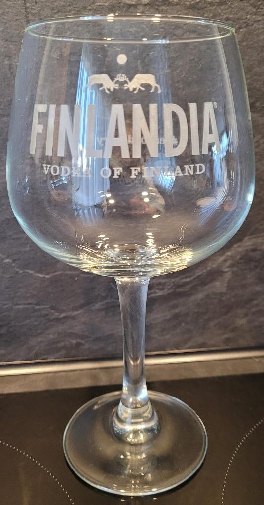 Origineel Finlandia Vodka of Finland glas, Verzamelen, Glas en Borrelglaasjes, Ophalen, Nieuw, Overige typen