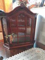 Noten wand vitrine kastje, Zo goed als nieuw, Minder dan 100 cm, 25 tot 50 cm, 50 tot 100 cm