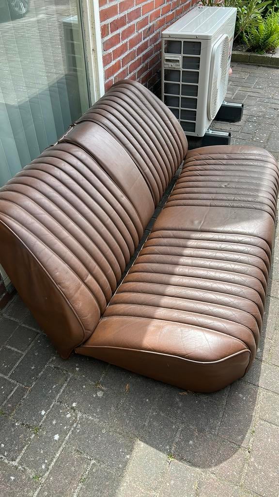 Citroen DS bruin lederen bank, Ophalen, Gebruikt, Citroën