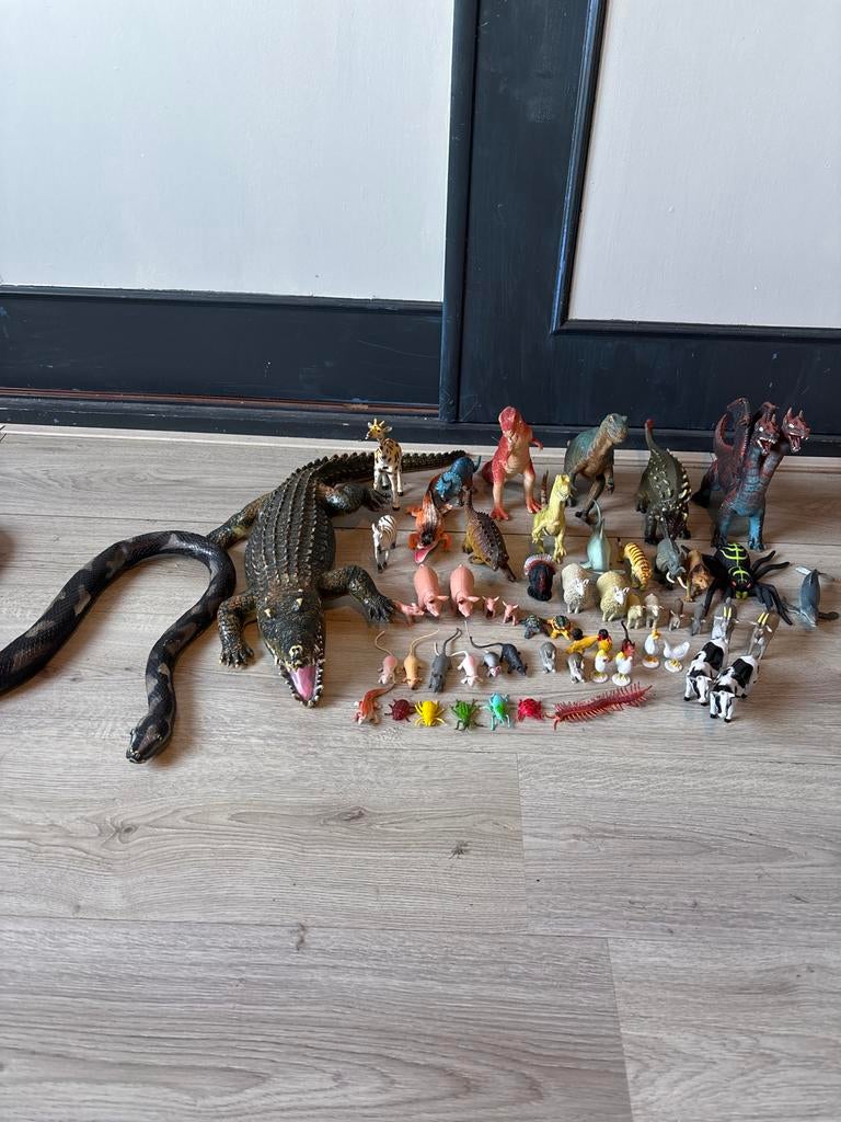 Dierenfiguren speelgoed set, Kinderen en Baby's, Speelgoed | Overig, Ophalen, Gebruikt, Jongen of Meisje