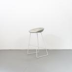 5 Hay about a Stool AAS38 barkruk 75 cm Grijs Leer, Niet ingevuld, Niet ingevuld, Zo goed als nieuw, Leer