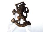Pet,Schuitje,Embleem,Leeuw,Met,Hoed,WWII,Nederland,Koper, Verzenden, Landmacht, Nederland, Embleem of Badge