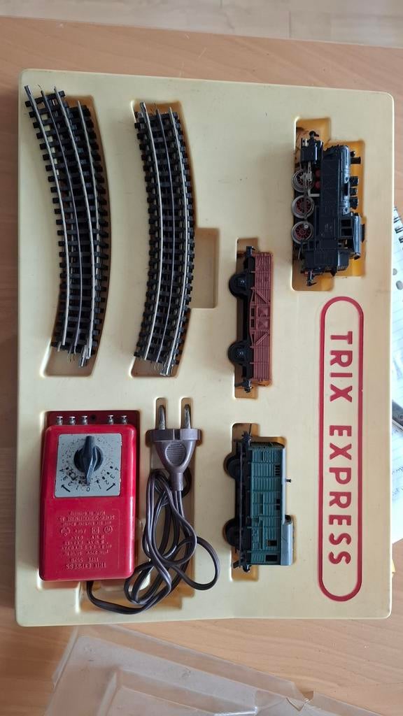Trix Express Treinset met rails en transformator, Gelijkstroom, Trix, Ophalen of Verzenden, Analoog