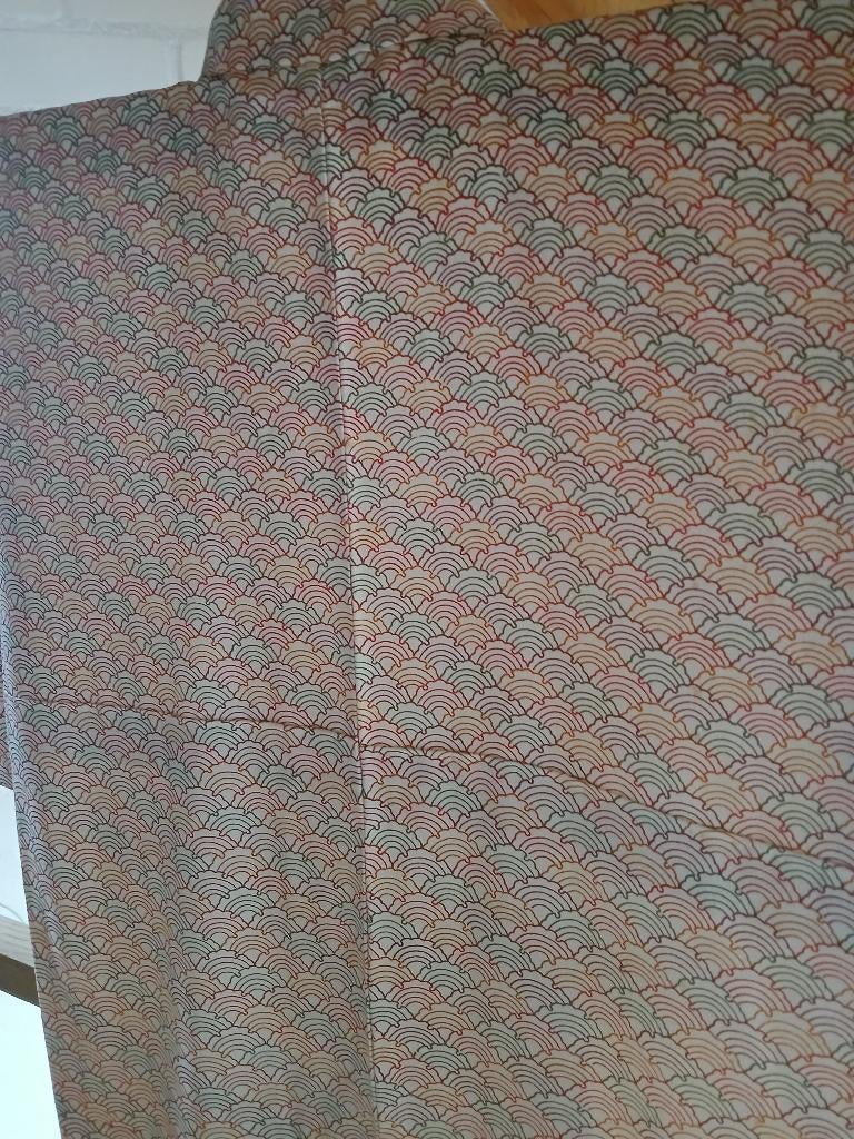 Traditionele Japanse Kimono colourful ougi, Ophalen of Verzenden