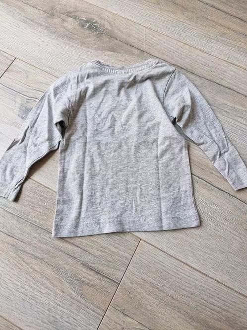 Grijs play shirt Maat 74 hh, Kinderen en Baby's, Babykleding | Maat 74, Zeeman, Onbekend, Ophalen of Verzenden, Zo goed als nieuw