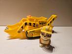Paw Patrol Rubble met Voertuig - Lichte Sticker Schade, Ophalen of Verzenden, Gebruikt