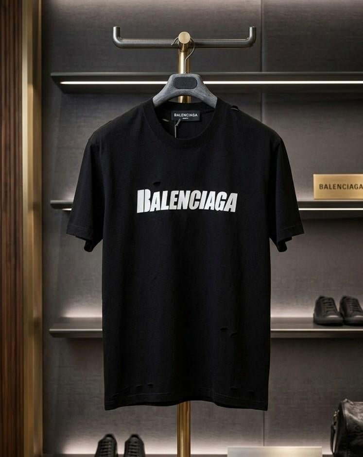 BALENCIAGA distressed, Kleding | Heren, T-shirts, Ophalen of Verzenden, Nieuw, Maat 56/58 (XL), Zwart