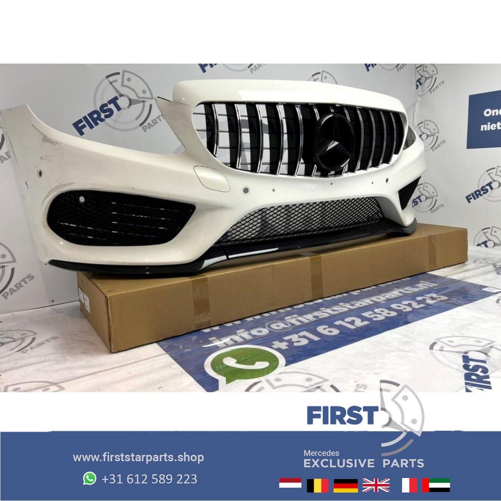 W205 C43 AMG VOORBUMPER + GT GRIL Mercedes C Klasse A2058850, Gebruikt, -, Voor, Ophalen of Verzenden