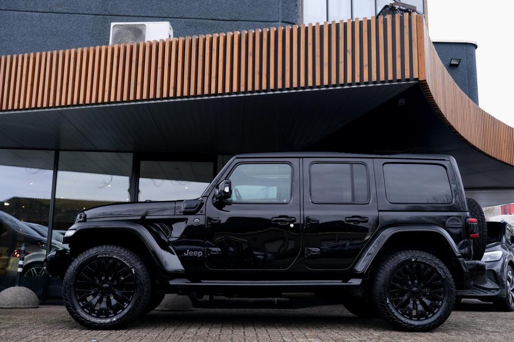 Jeep Wrangler Unlimited 4xe 380 Rubicon BRUTE! Khan velgen A, Auto's, Jeep, Automaat, 4 cilinders, Cabriolet, Vierwielaandrijving