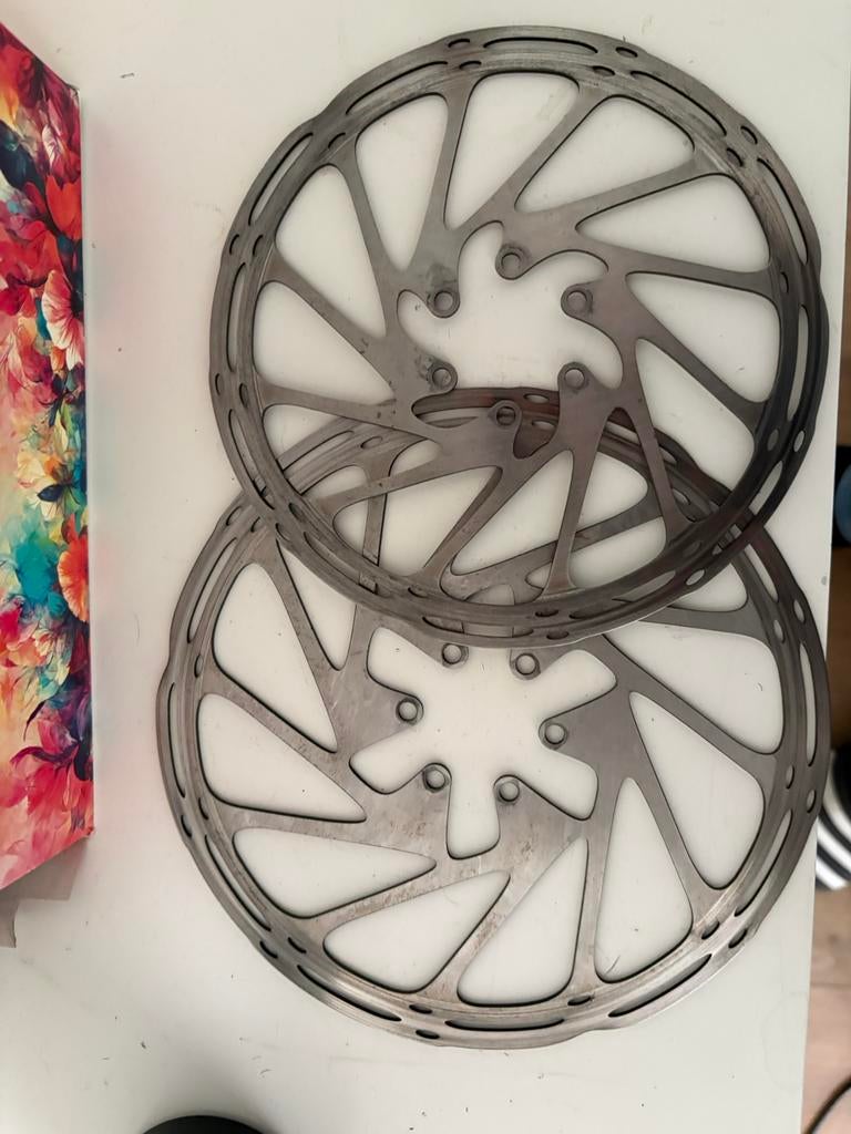 Sram remschijven 200/180 diameter, Ophalen of Verzenden, Zo goed als nieuw, Wandklok