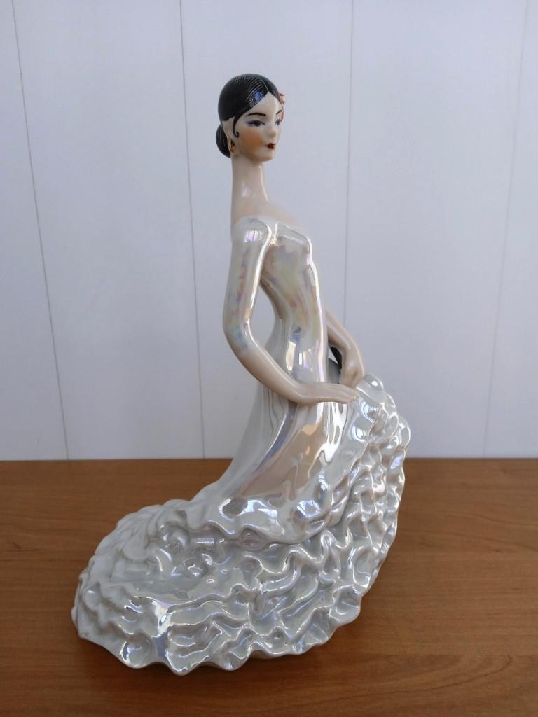 Vintage Porseleinen Beeldje "Carmen" (Spaanse Dans) - USSR, Ophalen of Verzenden, Zo goed als nieuw, Mens